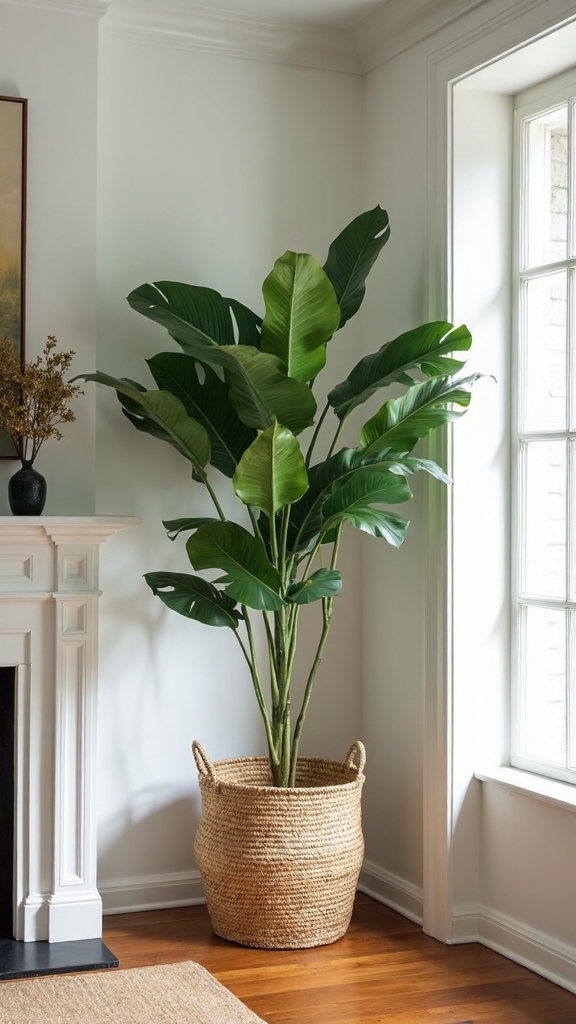 fill empty corners with lush plants