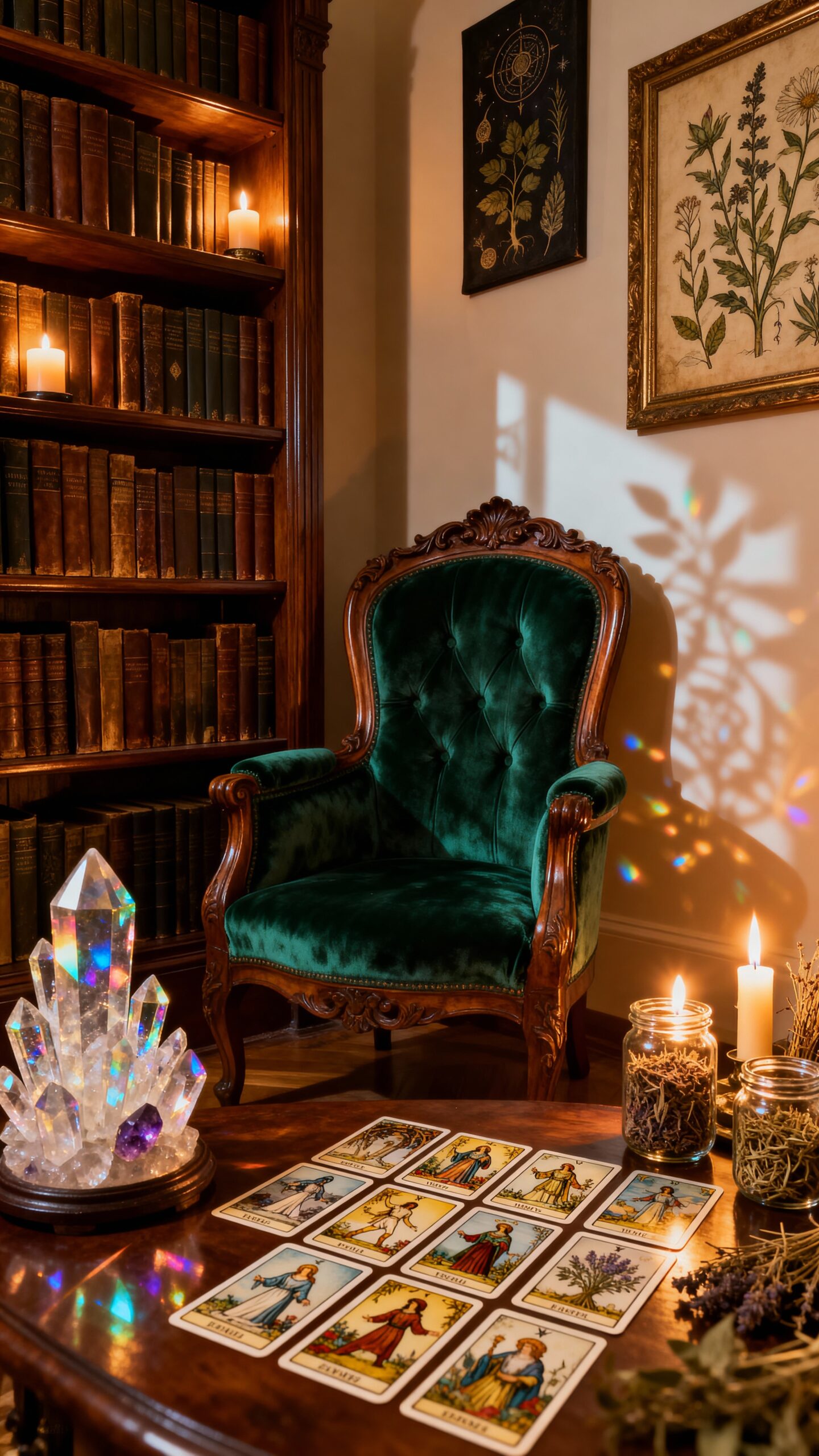 mystical boho reading nook retreat