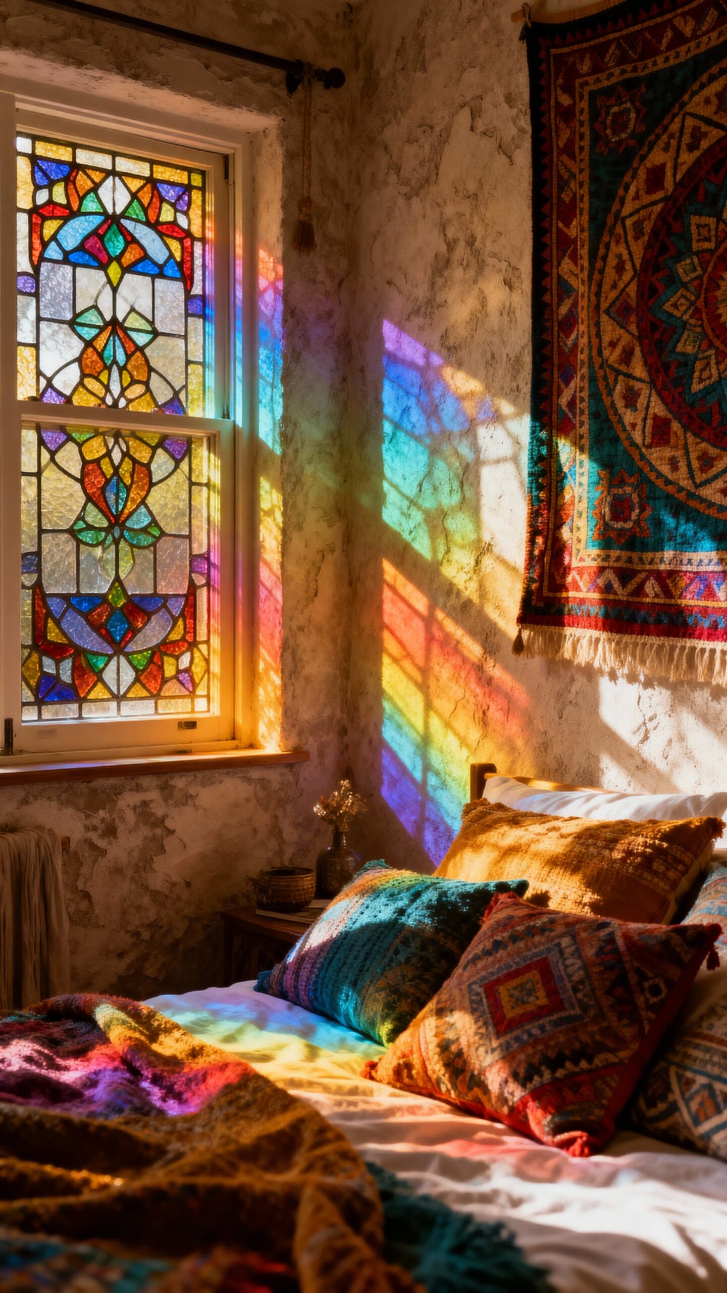 colorful transformative artistic stained glass