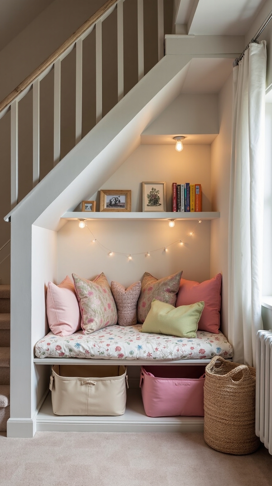 under stair play nook