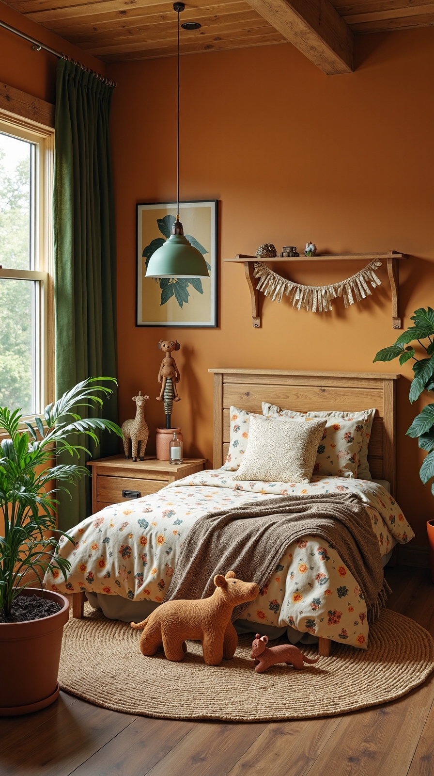 safari animal themed bedroom