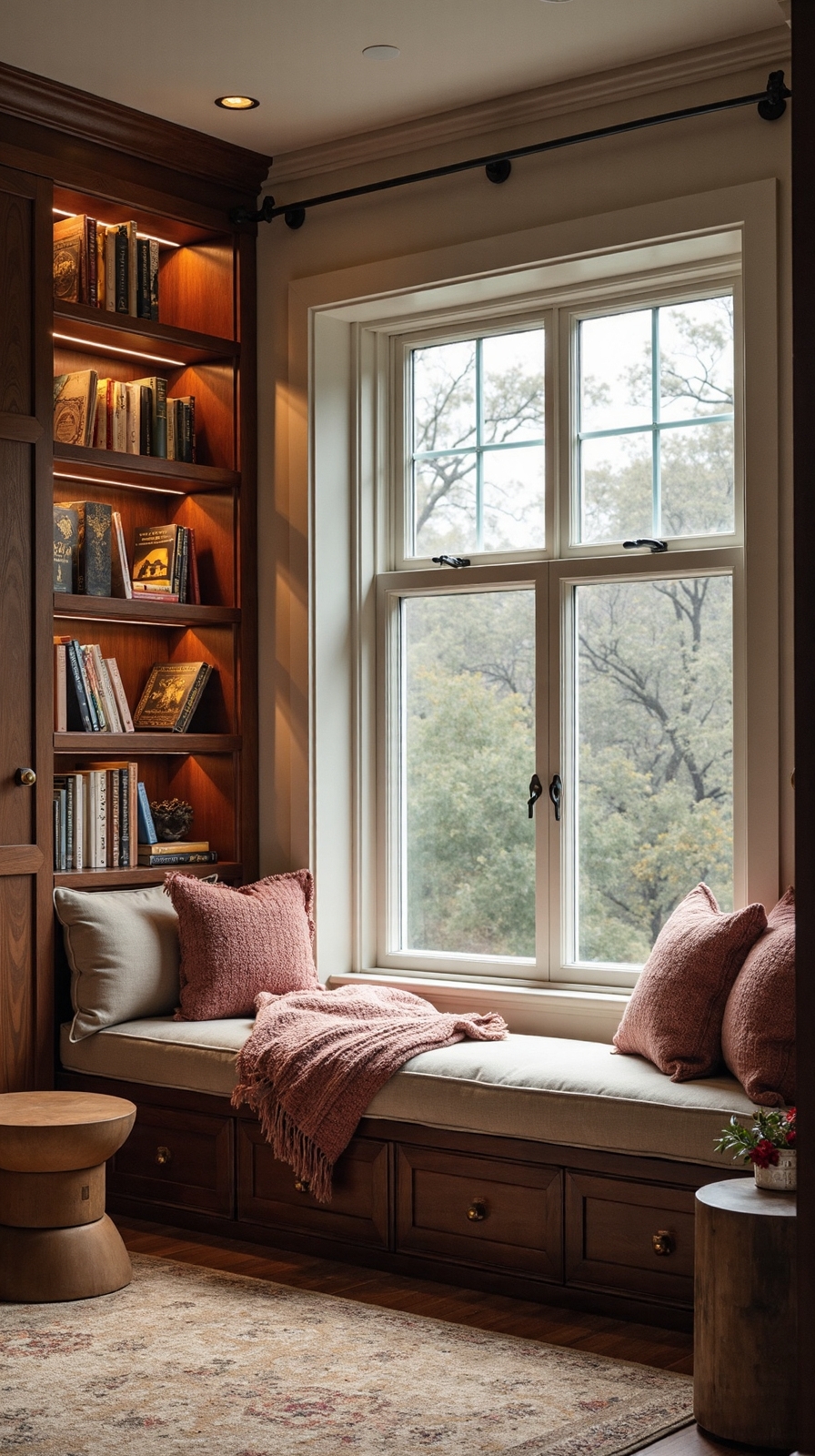 cozy intimate reading corner retreat