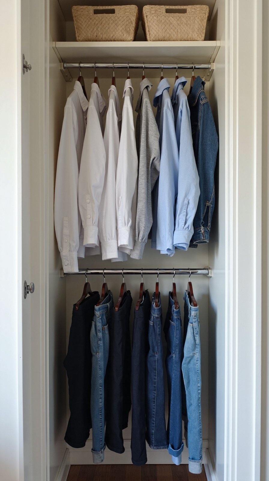 dual hanging rod closet solution