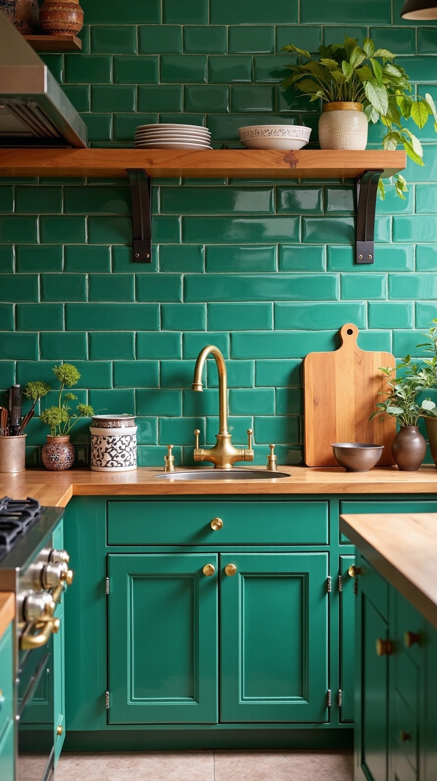 bold jewel toned transformative subway tiles