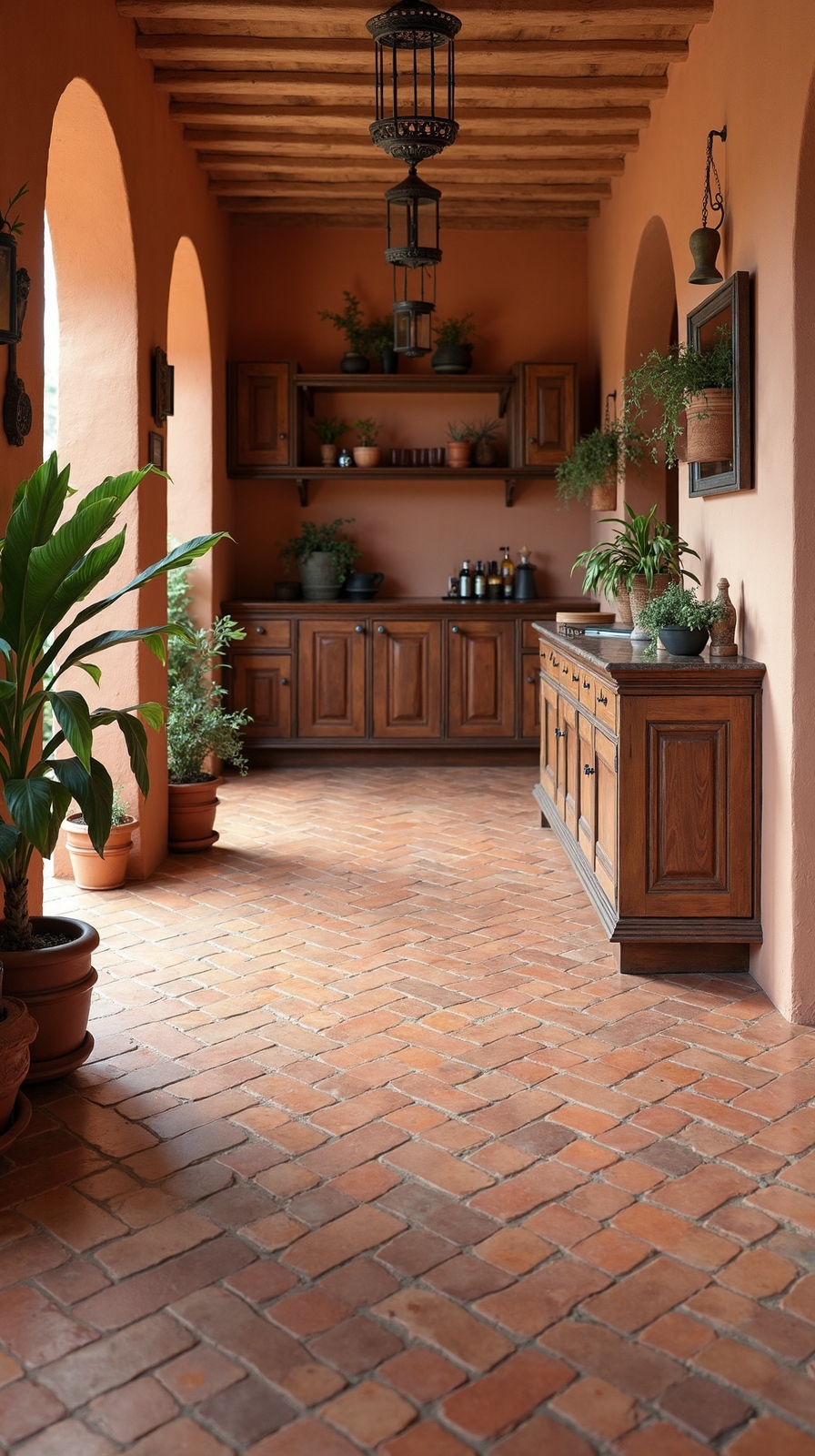 handcrafted moroccan terracotta flooring tiles