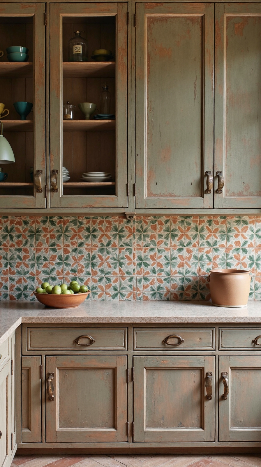weathered moroccan charm backsplash