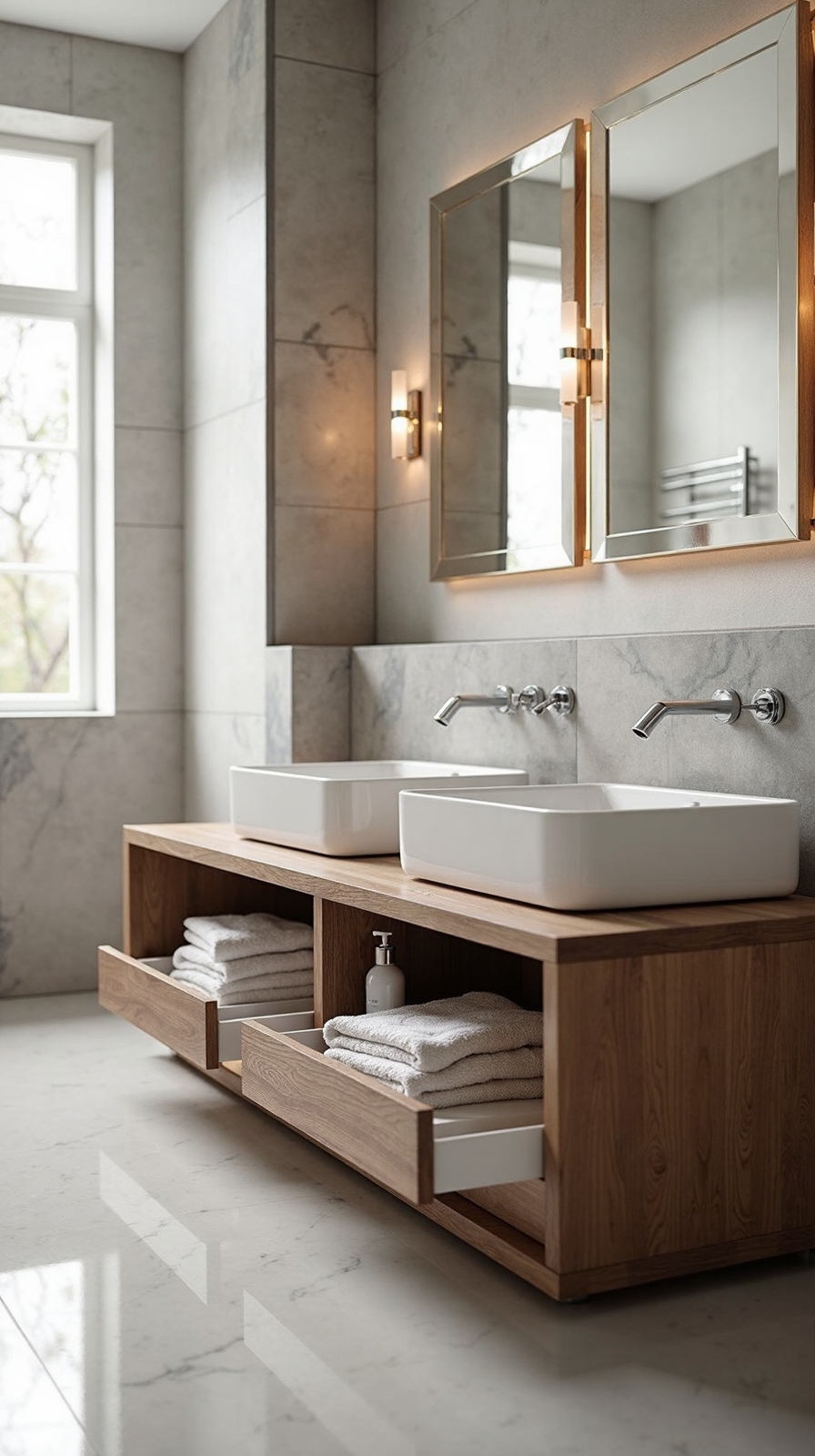 versatile bathroom storage solutions