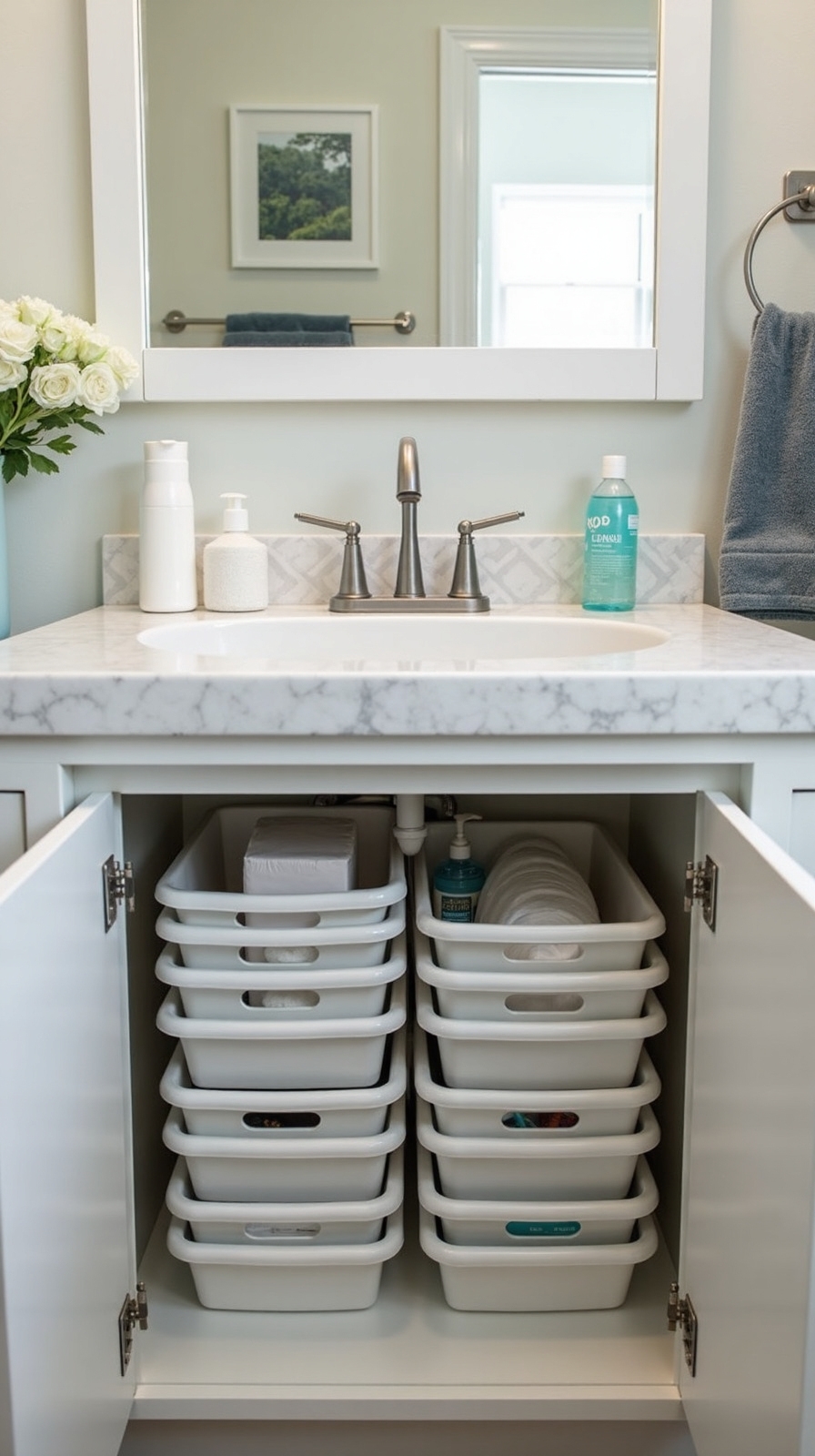 customizable under sink storage solution