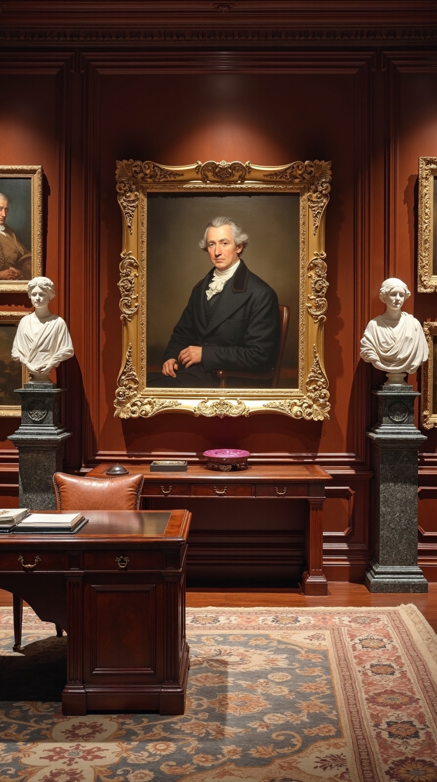 curated art elevates home office