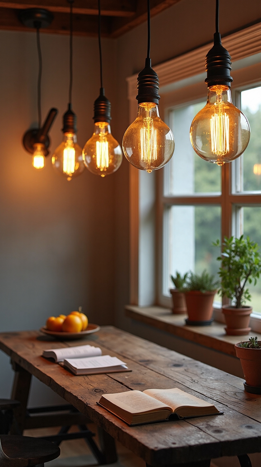 warm vintage task lighting workspace
