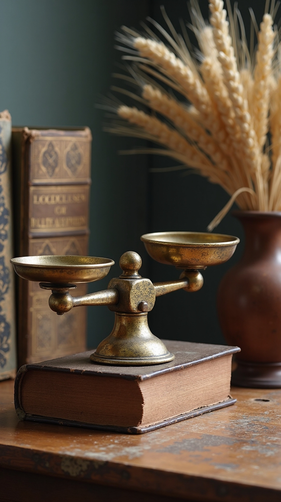 farmhouse inspired workspace decoration and organization