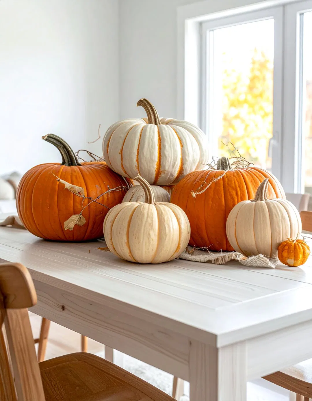 Rustic Wooden Pumpkin Display