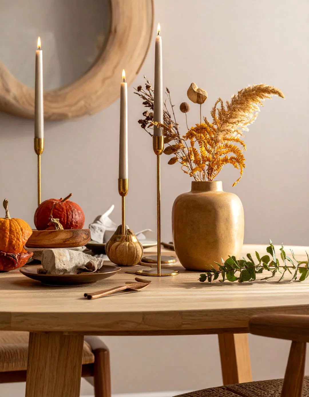 Brass and Bronze Accents - 2025 Fall Decor Trends