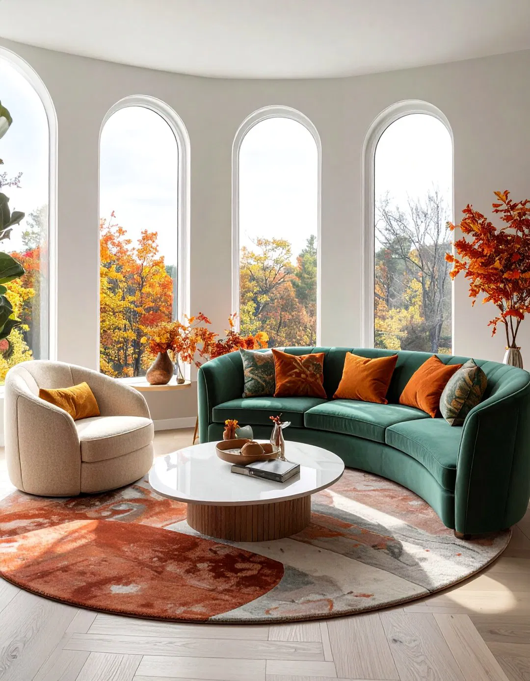 Curved Furniture - 2025 Fall Decor Trends