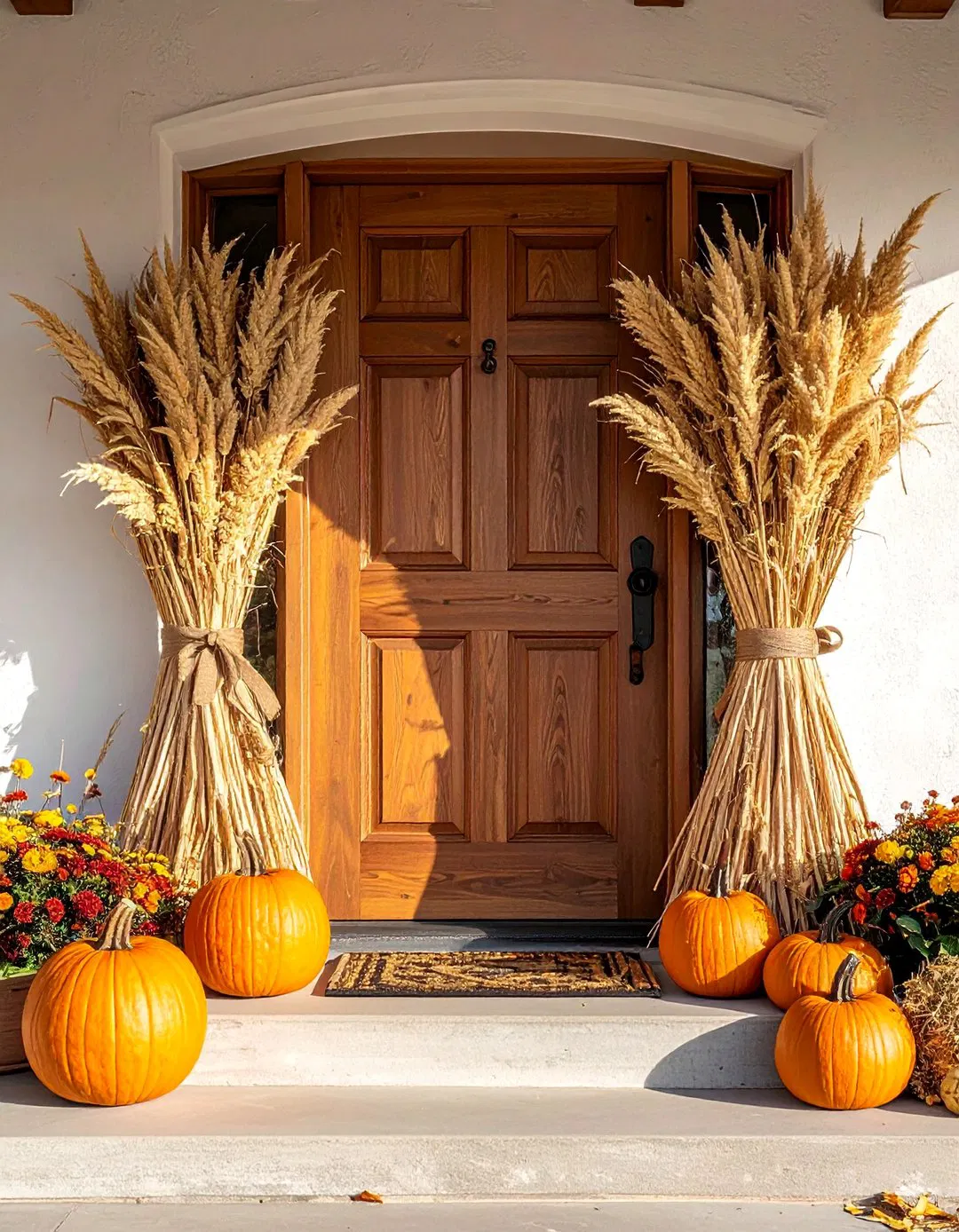 Corn Stalk Bundles - Fall Front Door Decor