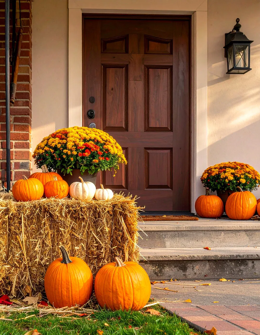 Garland Door Frame - Fall Front Door Decor