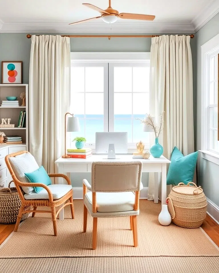 coastal color palette for home office
