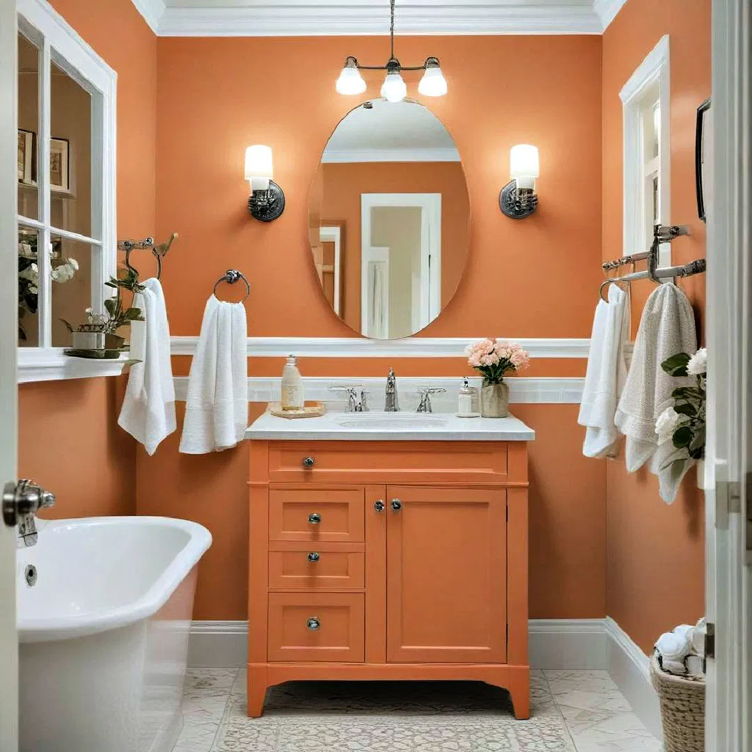 inviting sunset orange