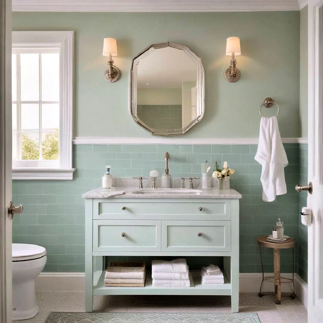 calming seafoam green