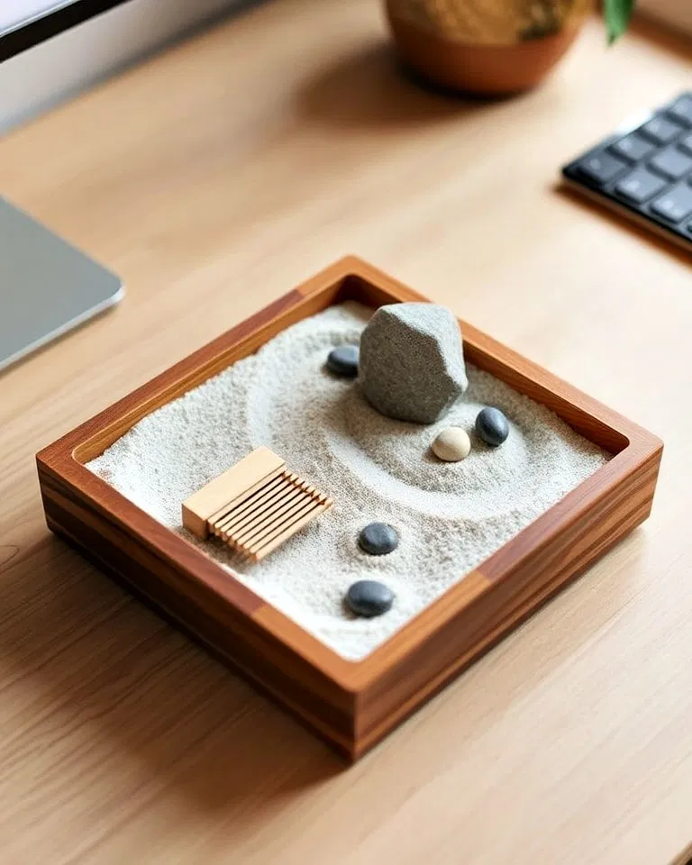 Minimalist desktop Zen garden