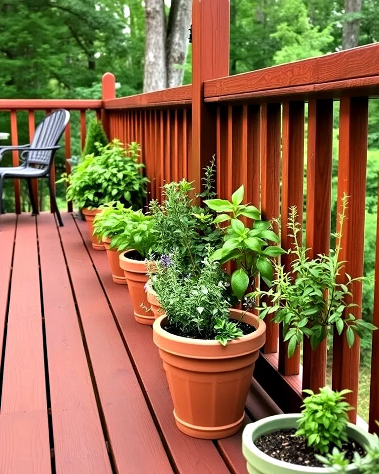 compact culinary herb garden