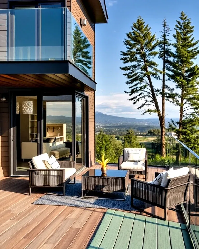 modern glass railing