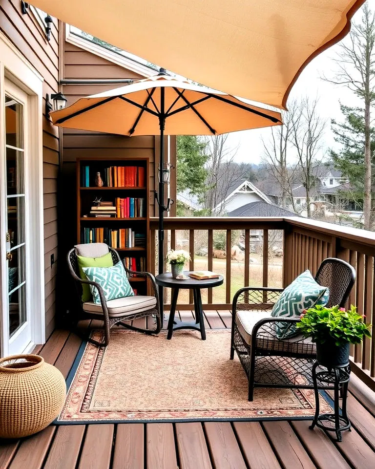 serene reading corner
