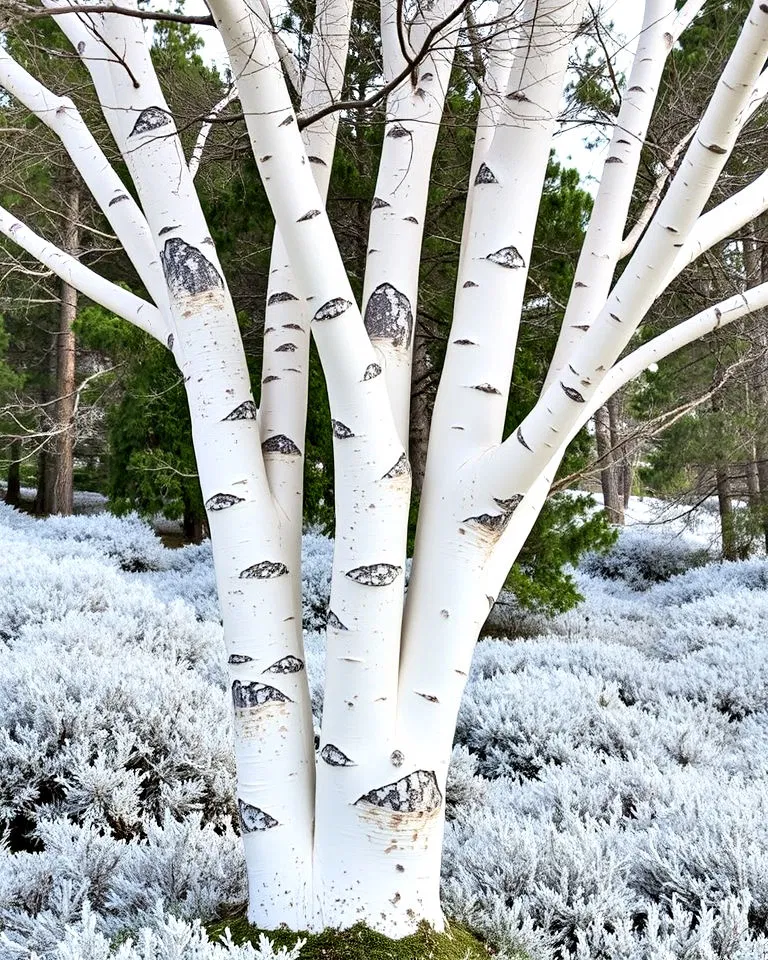 Snow gum with smooth white bark