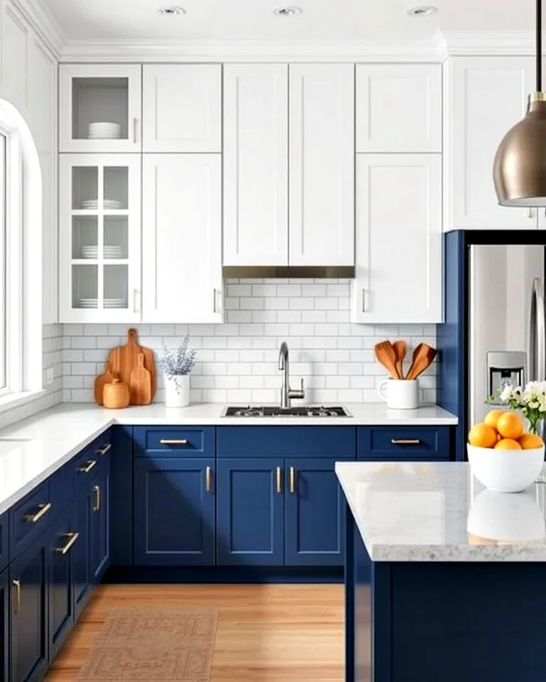 two-tone kitchen cabinets