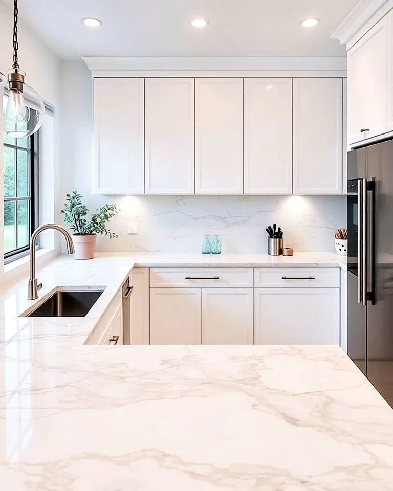 quartz kitchen countertop