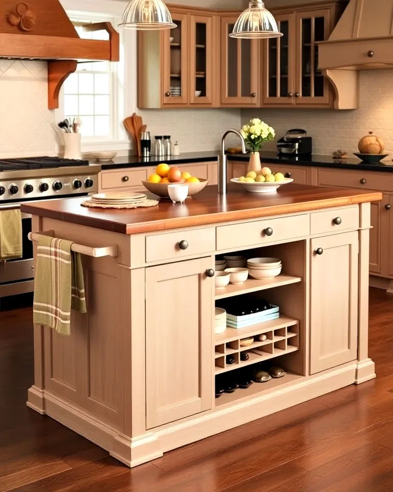 kitchen island with storage