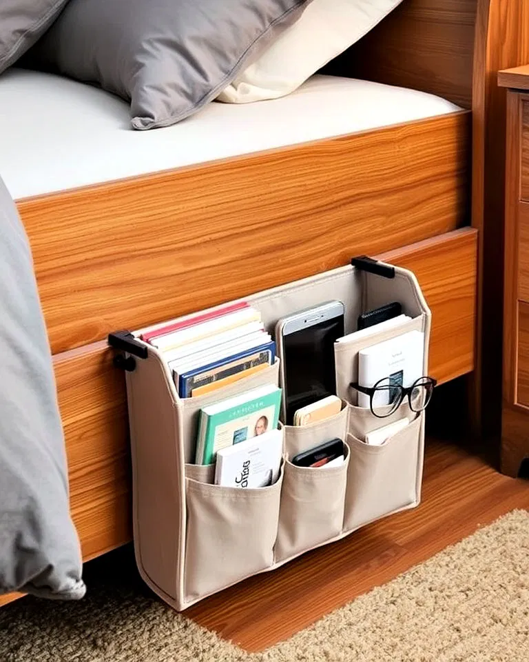 bedside caddy for bed