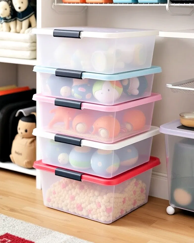 stackable storage bins
