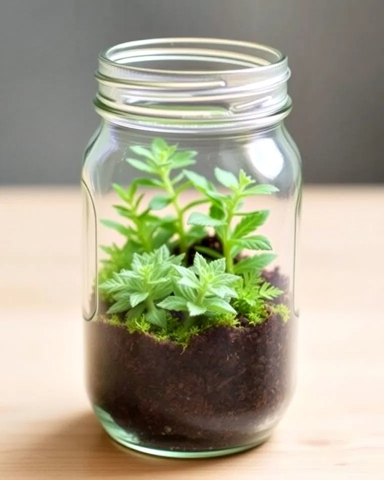 diy mason jar terrarium