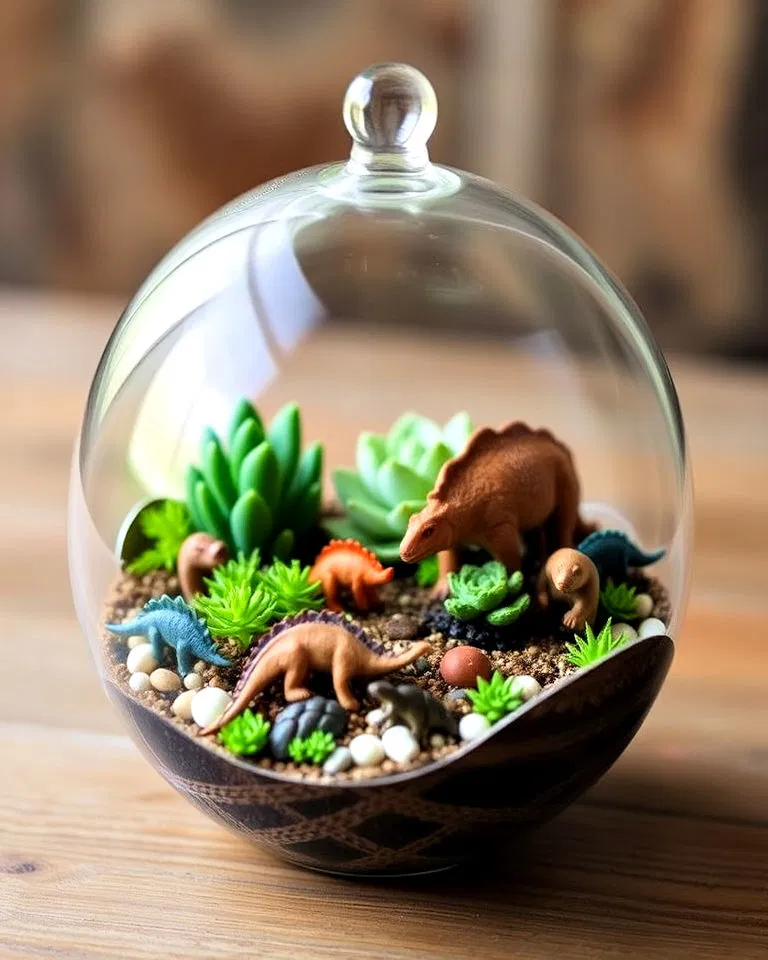 prehistoric dinosaur egg terrarium