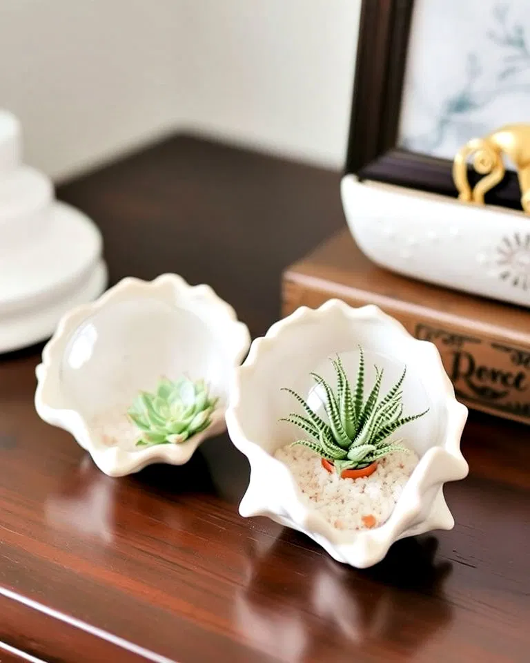 coastal shell terrarium