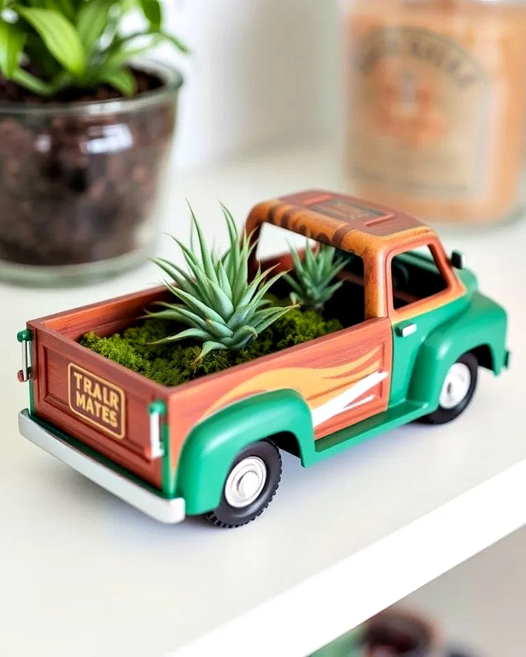 playful toy car terrarium