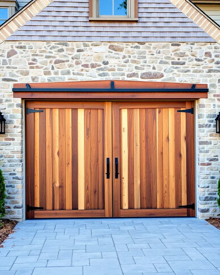 reclaimed wood garage door