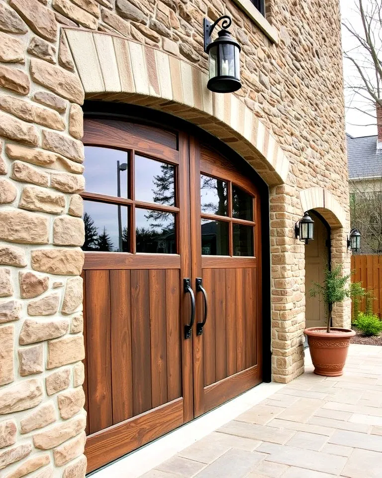 vintage hardware accents for garage