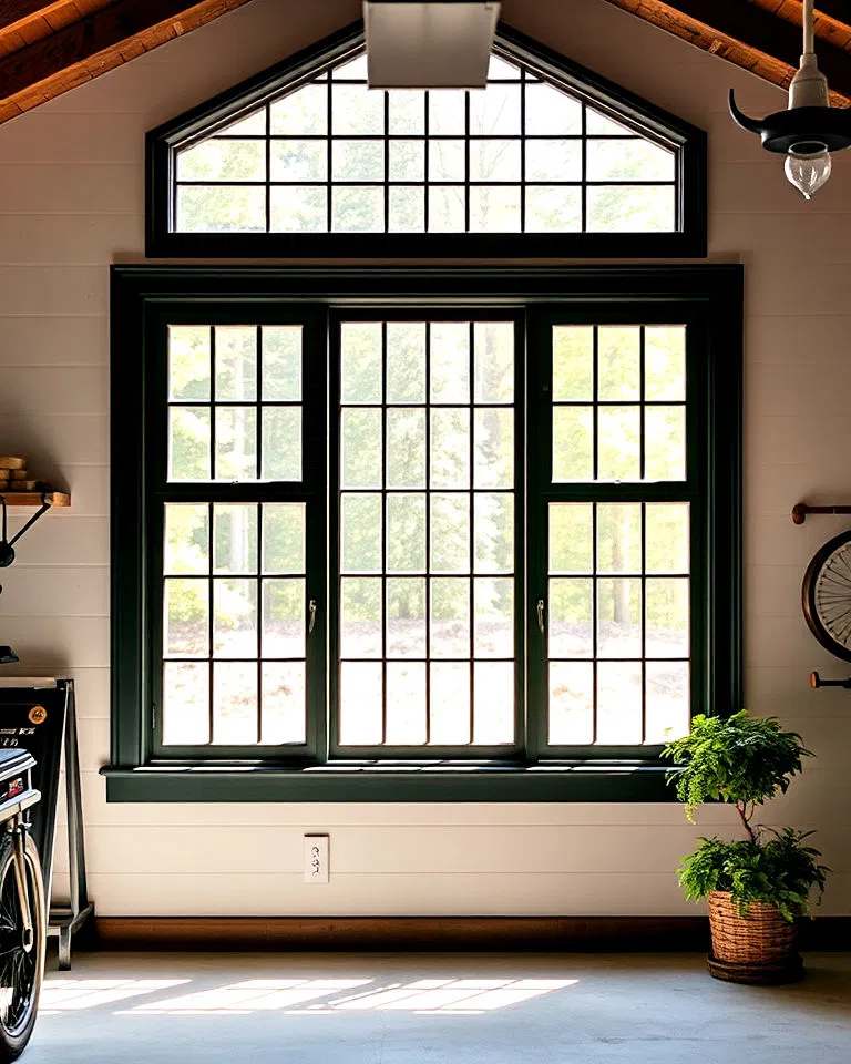 farmhouse style garage windows