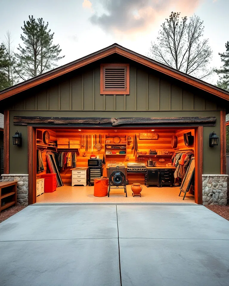 rustic paint color garage