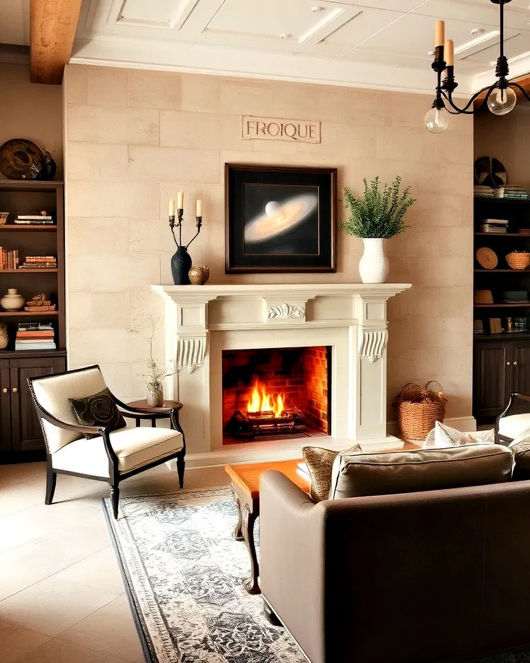 french limestone hearth