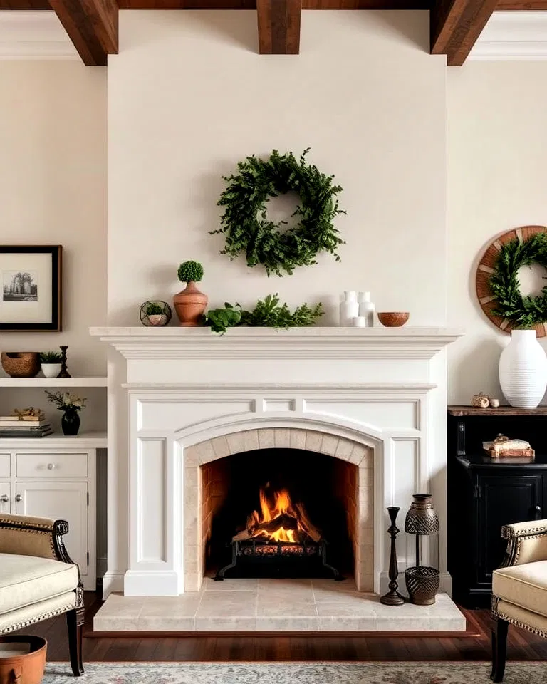 arched fireplace opening