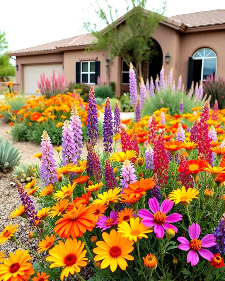 Desert wildflowers adding color