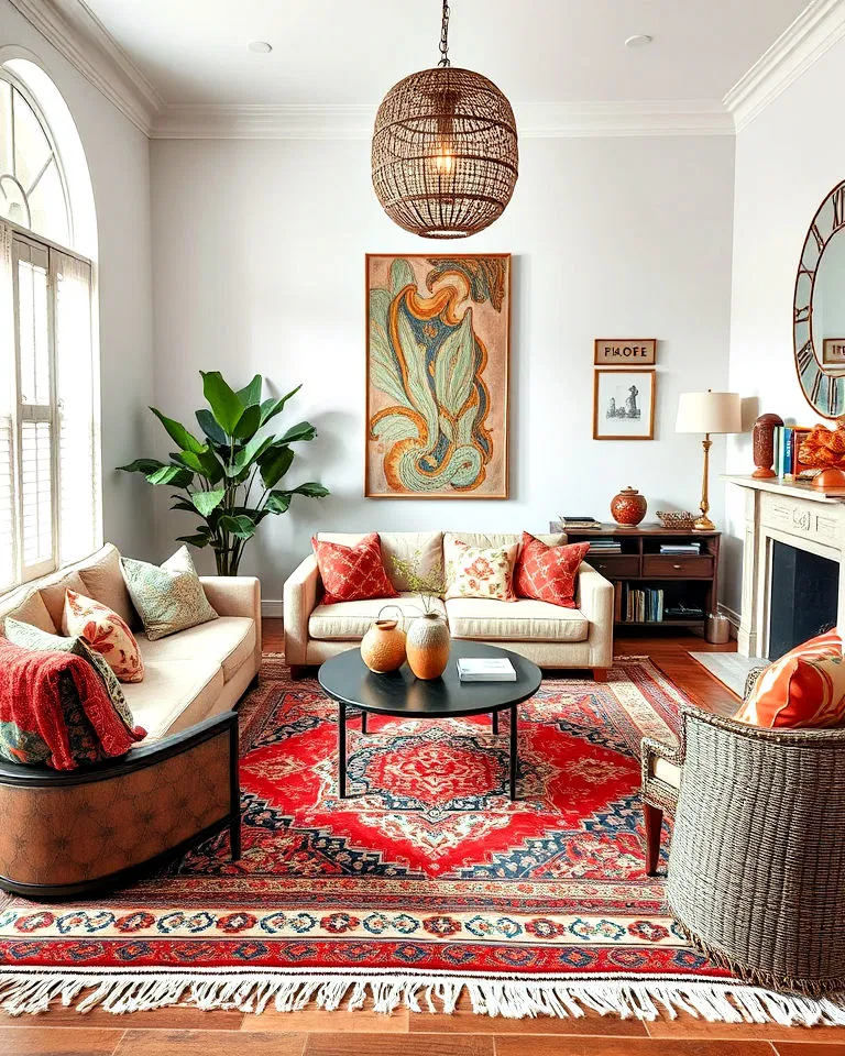 Global influences in eclectic decor