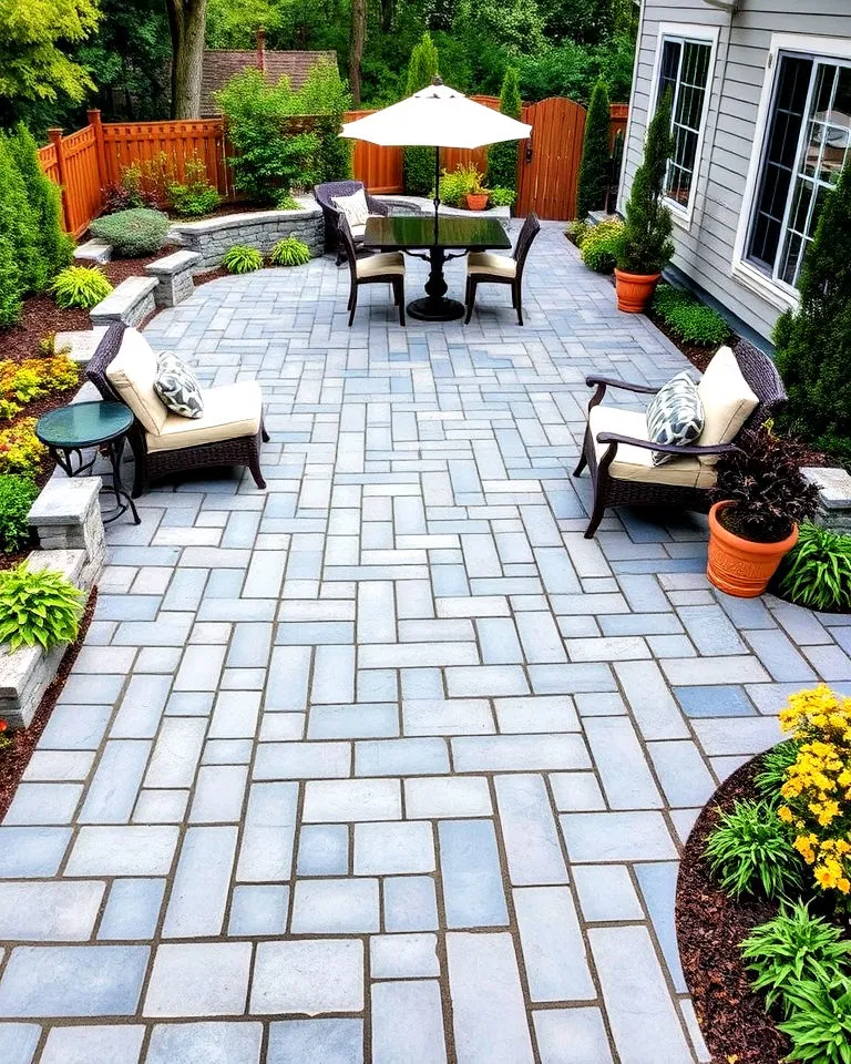 Patterned Bluestone Patio