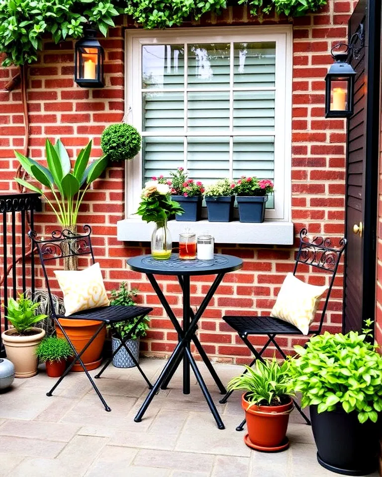 intimate bistro setup