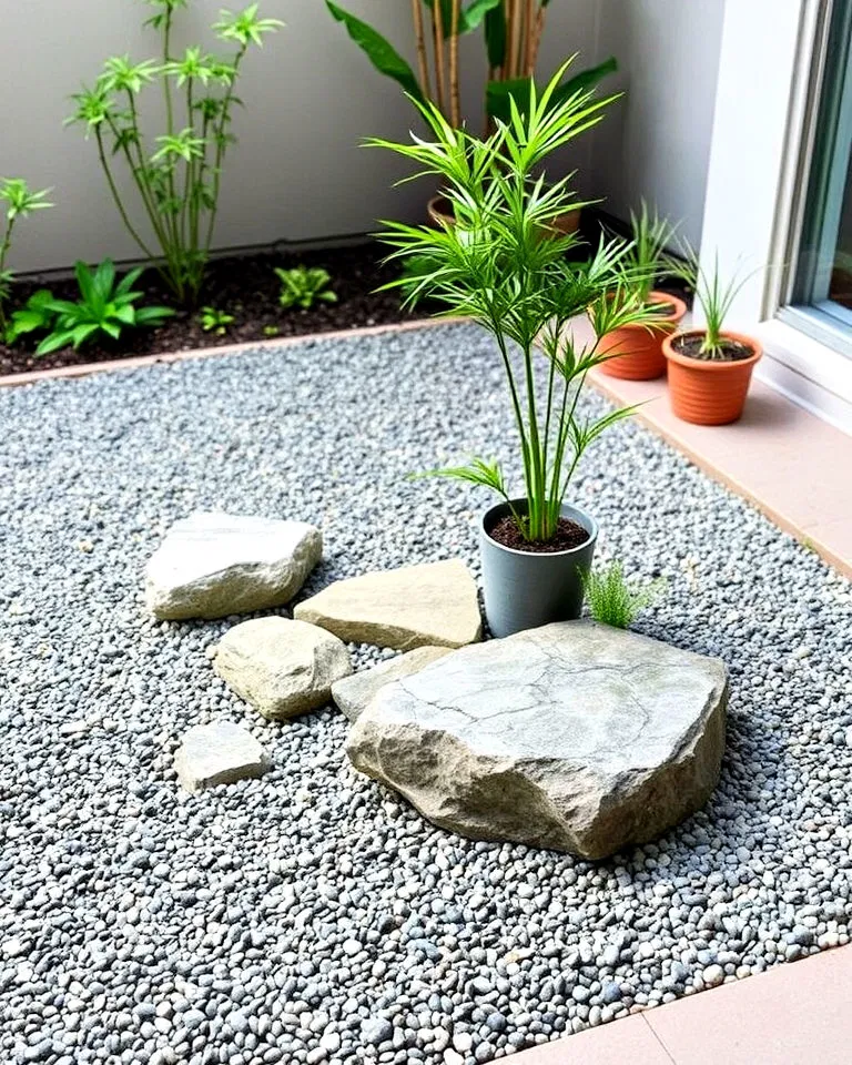 serene zen rock garden