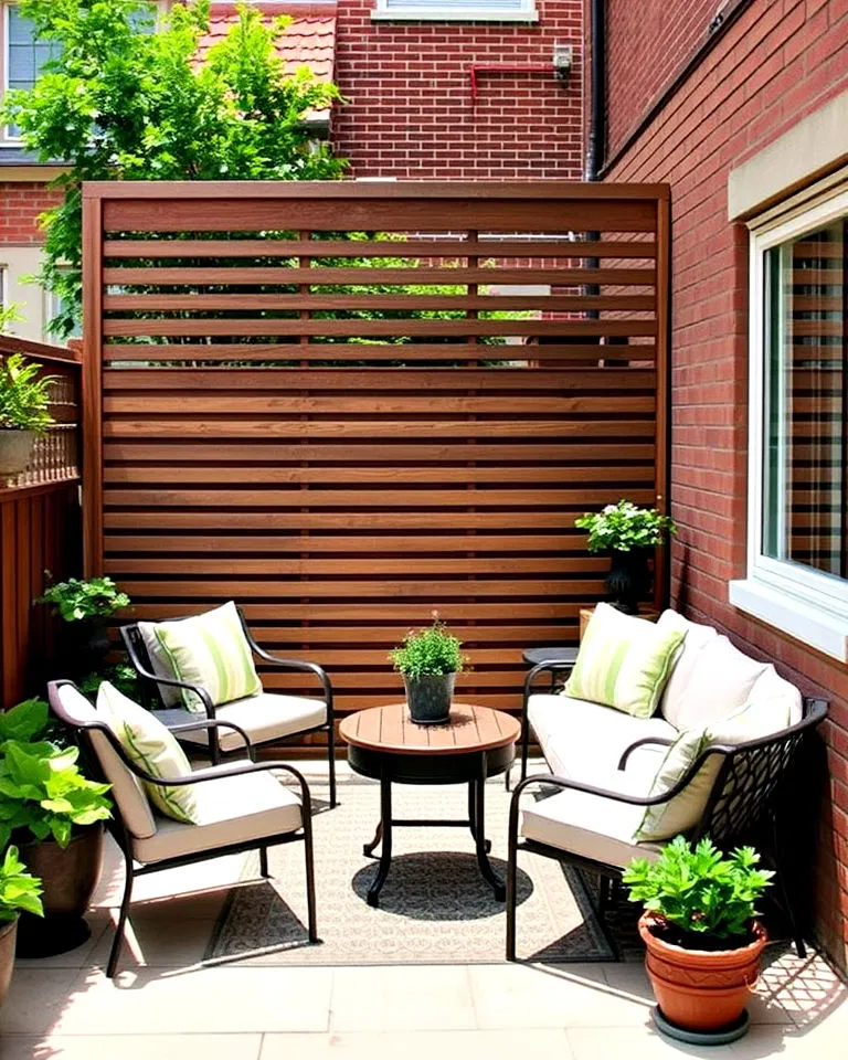 privacy with vertical screens