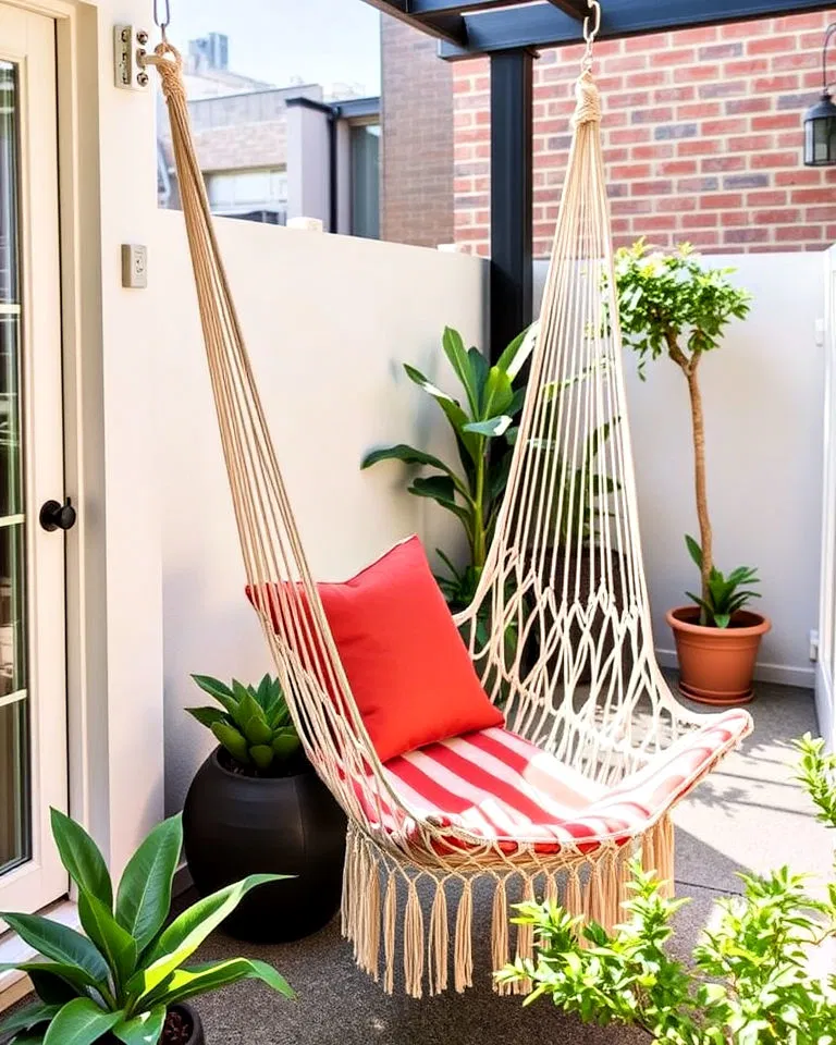 relaxing hammock seating